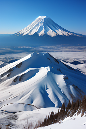 富士山与玉龙雪山两座神奇山峰的壮丽之旅