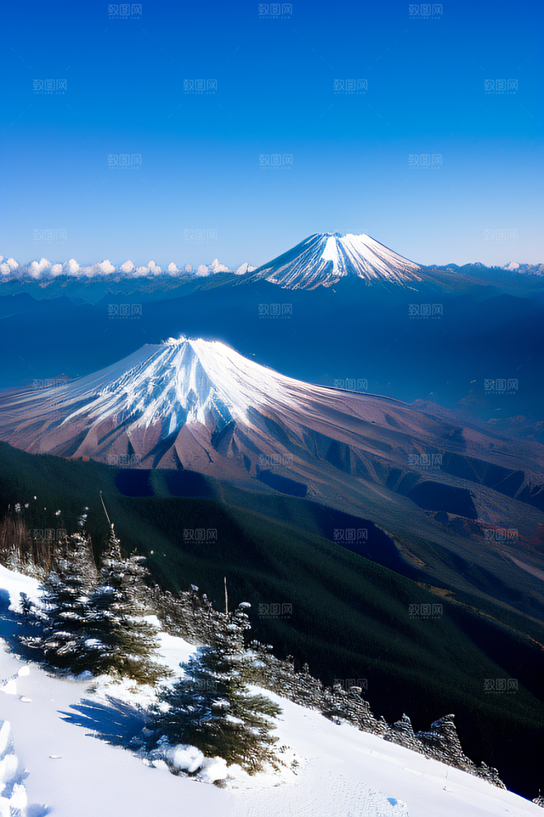 富士山与玉龙雪山两座神奇山峰的壮丽之旅