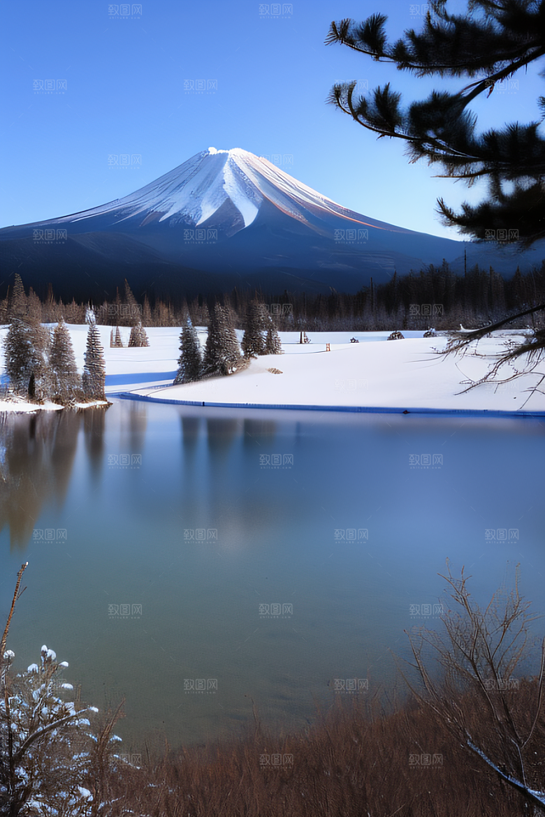 富士山与玉龙雪山两座壮丽山峰的迷人之旅