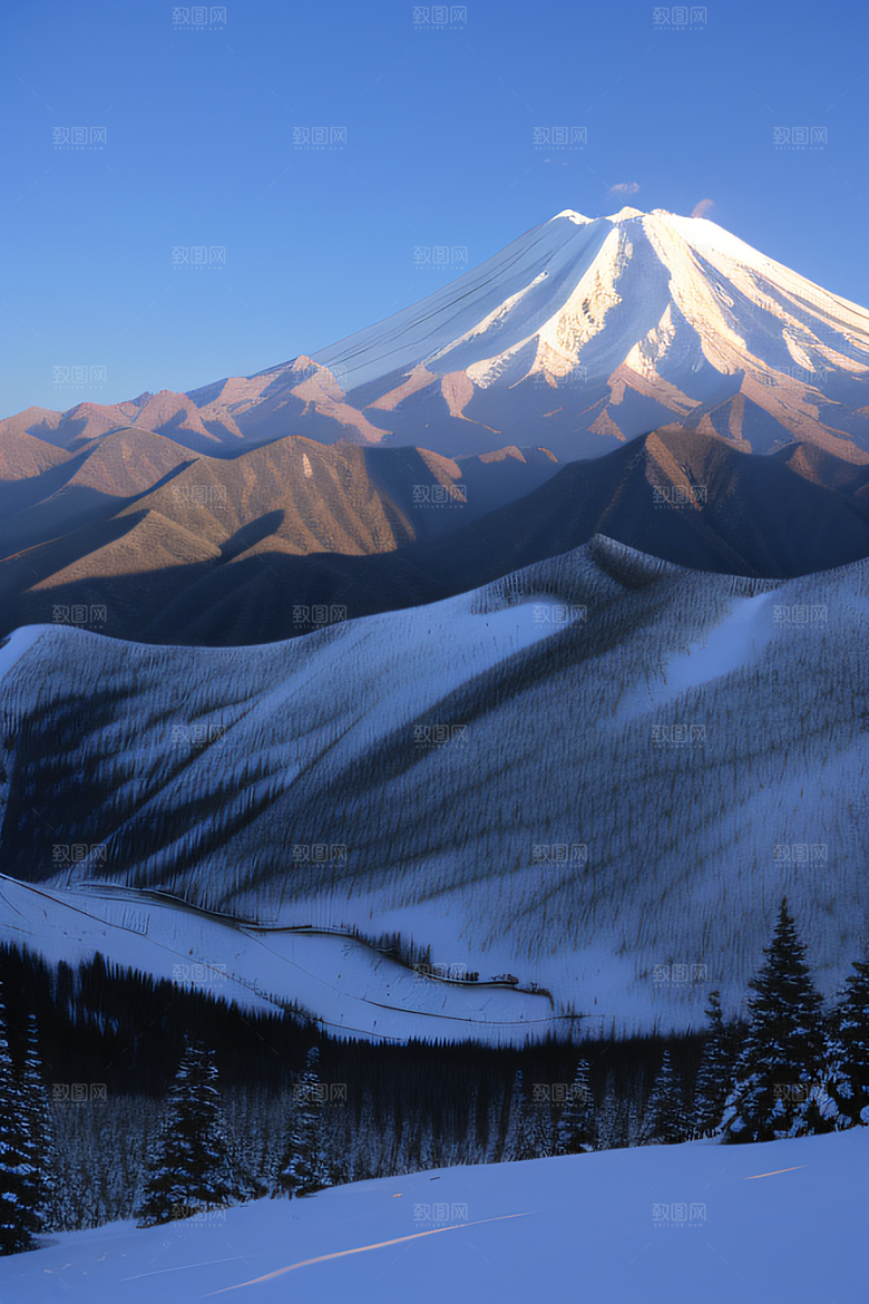 富士山与玉龙雪山两座壮丽山脉的震撼对比
