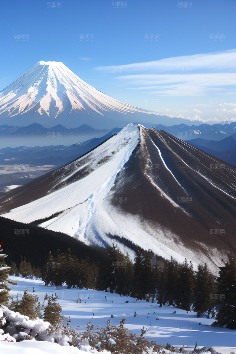 富士山与玉龙雪山两座迷人的山峰之旅