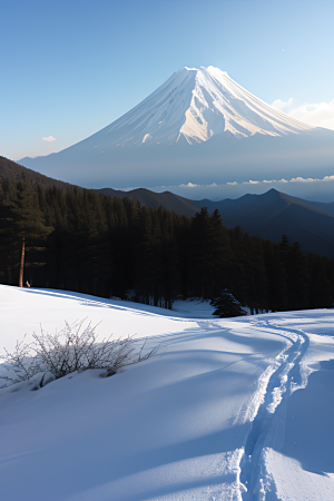 富士山与玉龙雪山两座迷人的山峰之旅
