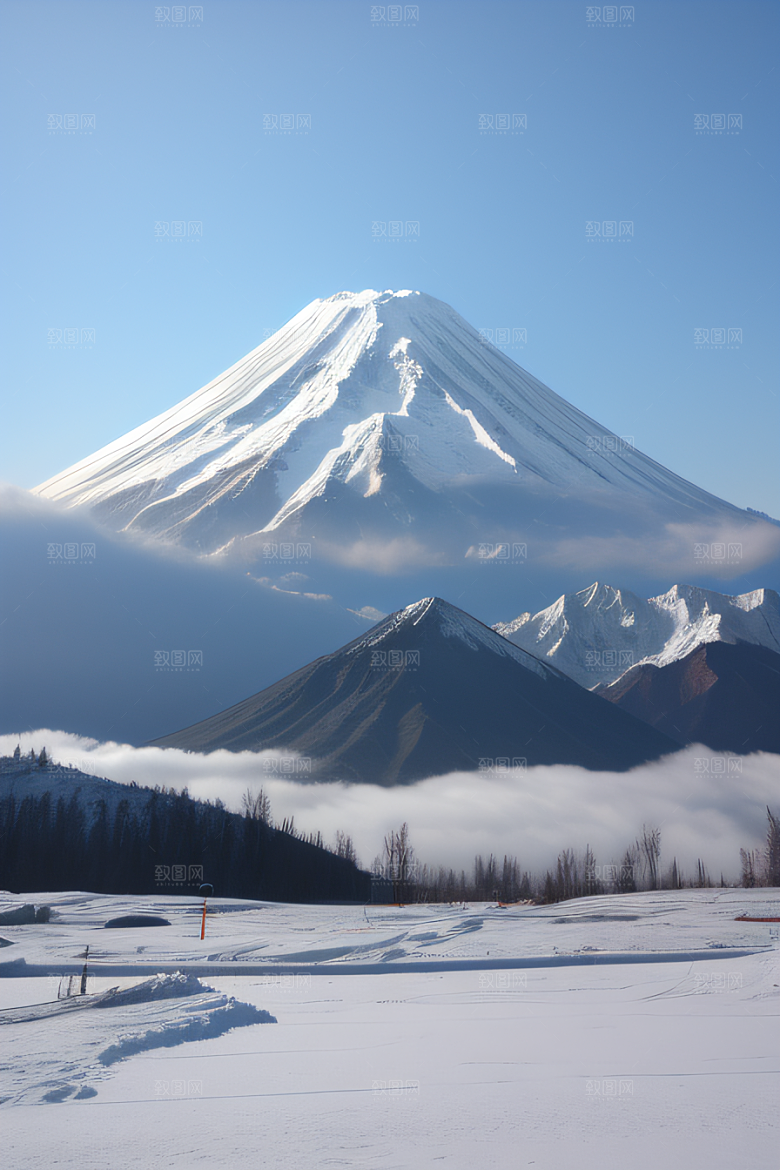 富士山与玉龙雪山两座迷人的山峰之旅