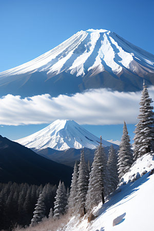 富士山与玉龙雪山两座迷人的山峰之旅