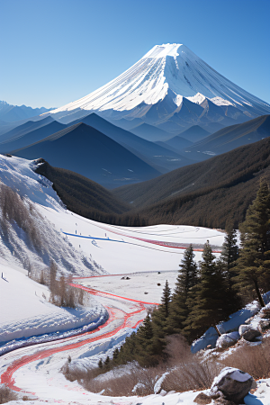 富士山与玉龙雪山两座迷人的山峰之旅