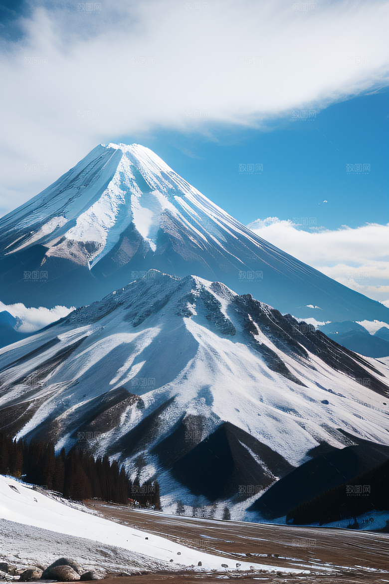 富士山与玉龙雪山两座迷人的山峰之旅
