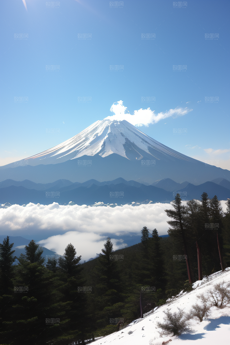 玉龙雪山云端仙境的壮丽景色