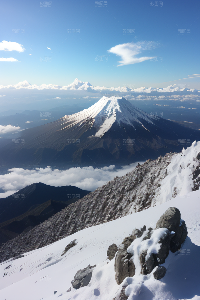 玉龙雪山云端仙境的壮丽景色