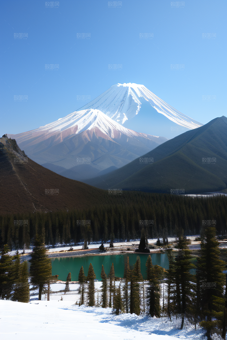 雄伟峡谷岩壁与树林交相辉映