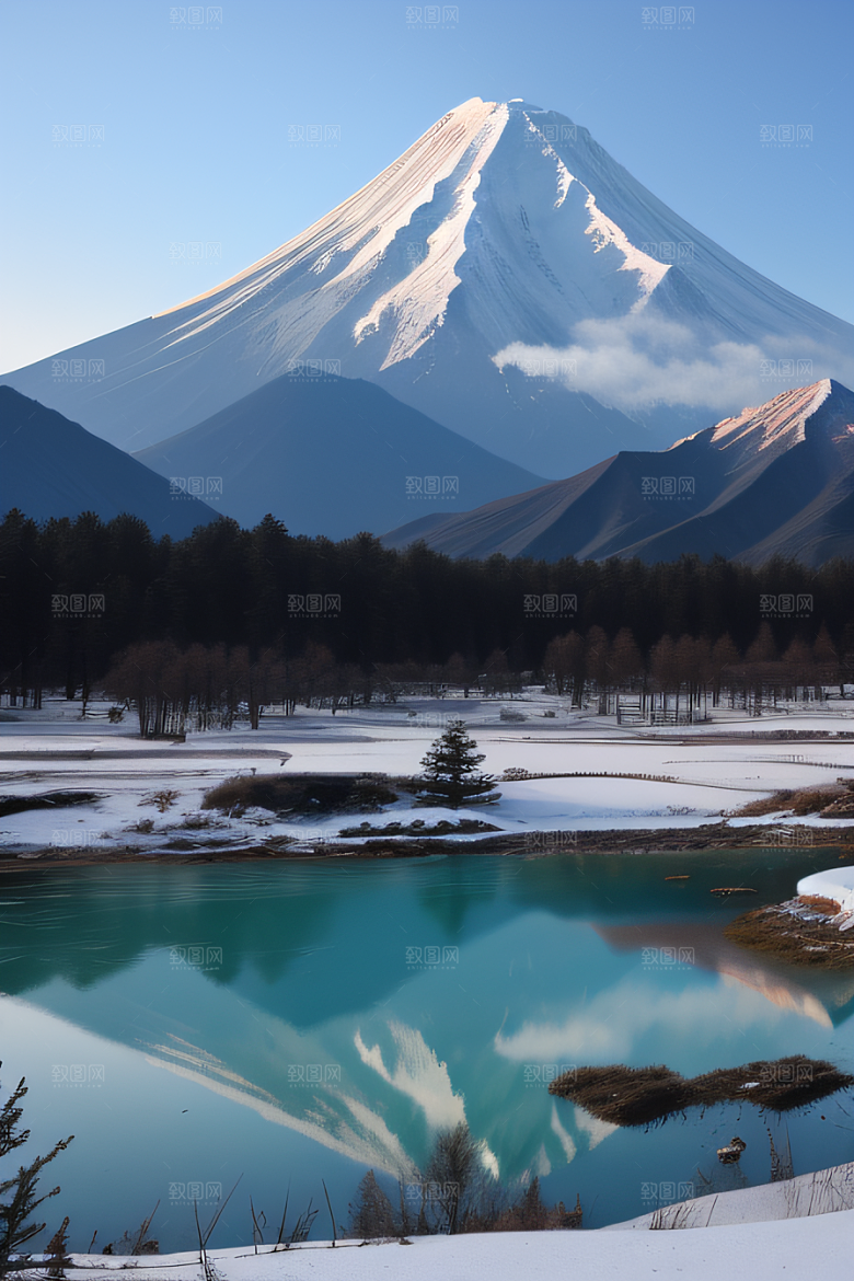 动感线条抽象描绘峡谷景色