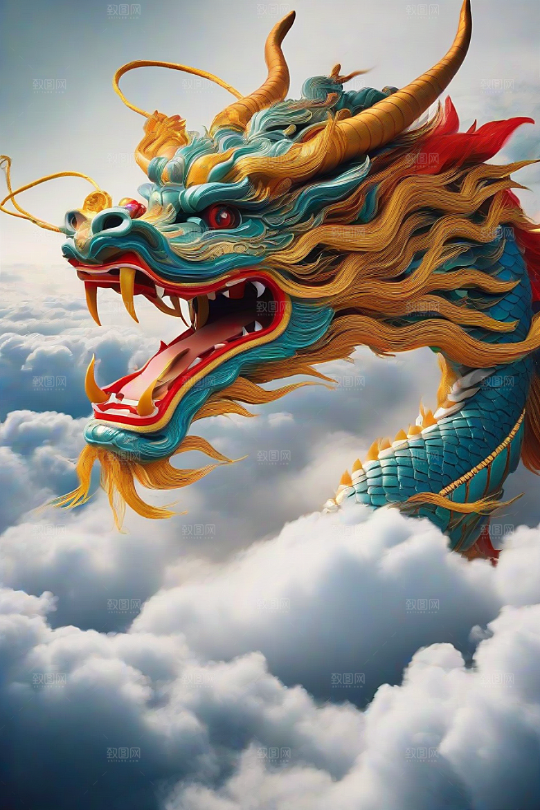 白云上的中国神龙
