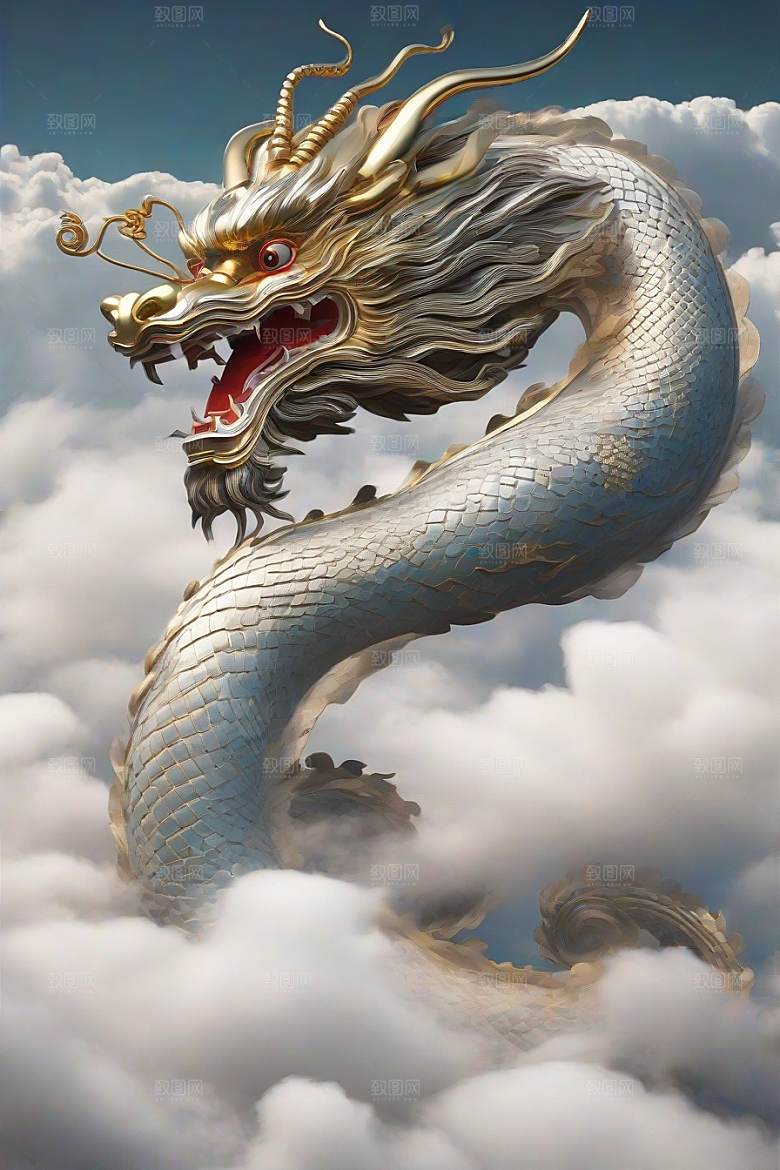 白云上的中国神龙