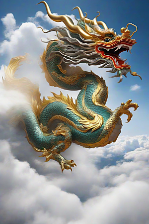 白云上的中国神龙