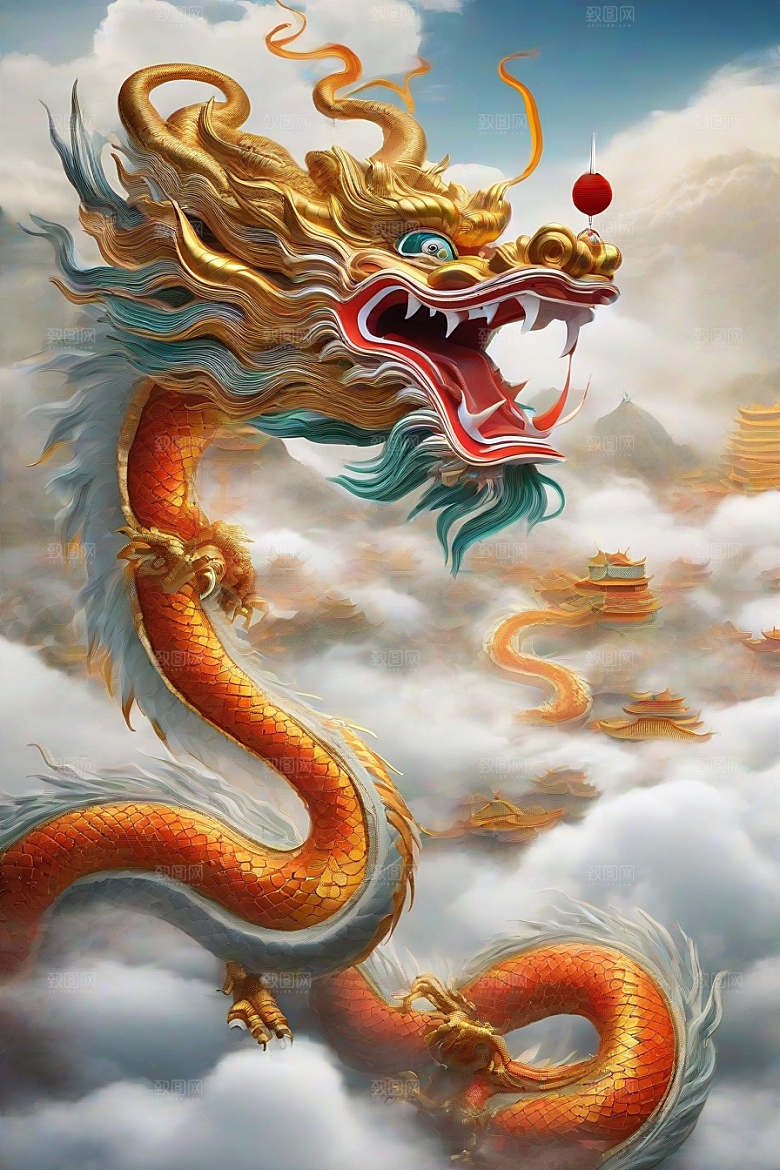 白云上的中国神龙