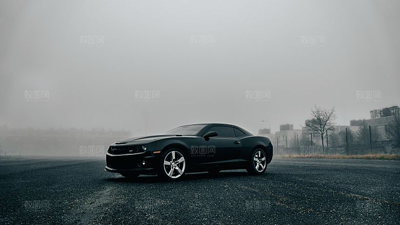 跑车敞篷豪车景色高清图片