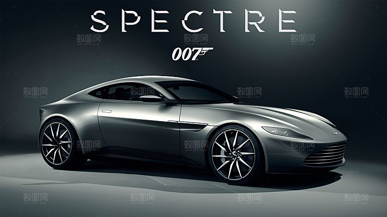 跑车敞篷豪车景色高清图片