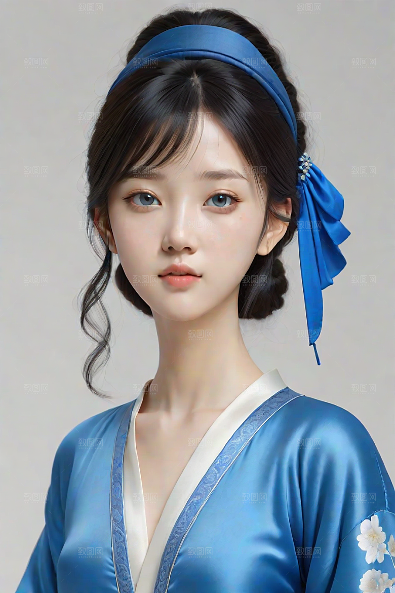 极简主义的忧郁纯蓝服装秋英风格