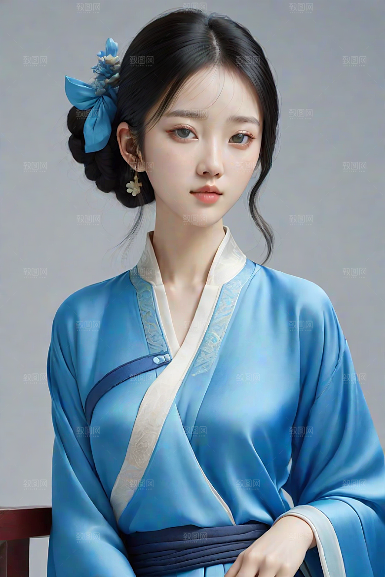 卡通风格渲染中国经典人物插画