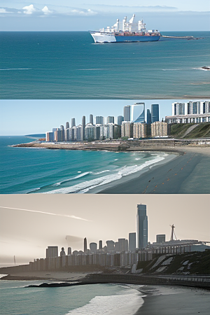 海滨之旅跨越自然与创新的动感画卷