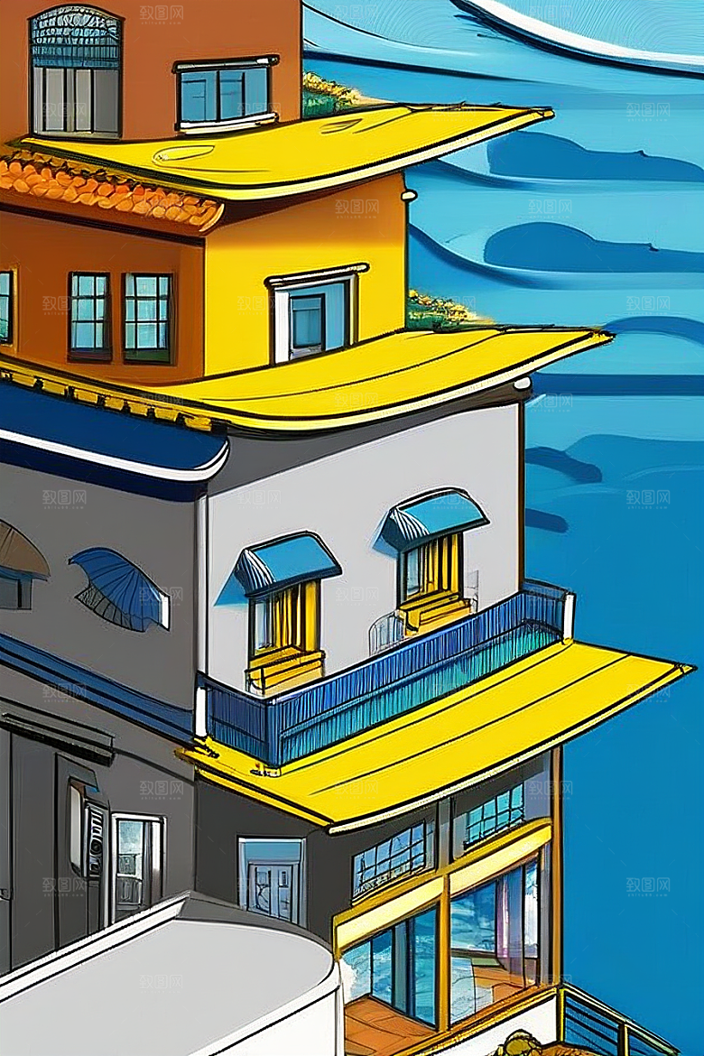 海岸之旅跨越自然与创新的动感画面