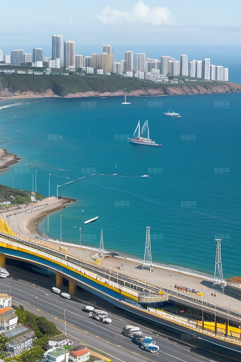 海岸之旅跨越自然与创新的动感画面