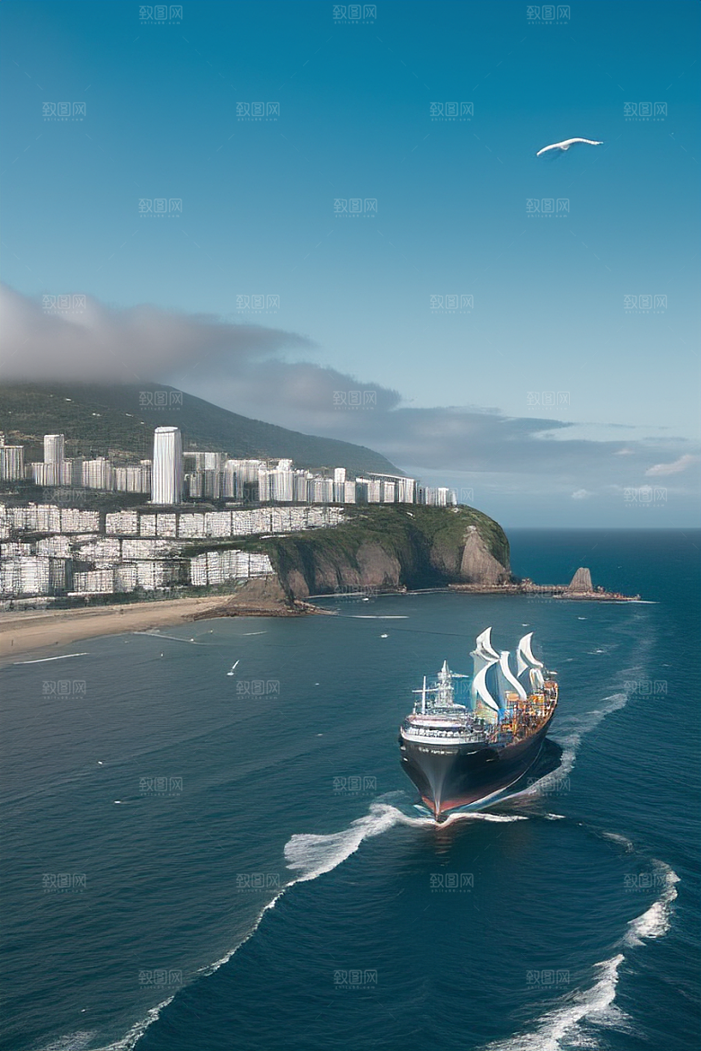 海岸之旅跨越自然与创新的动感画面
