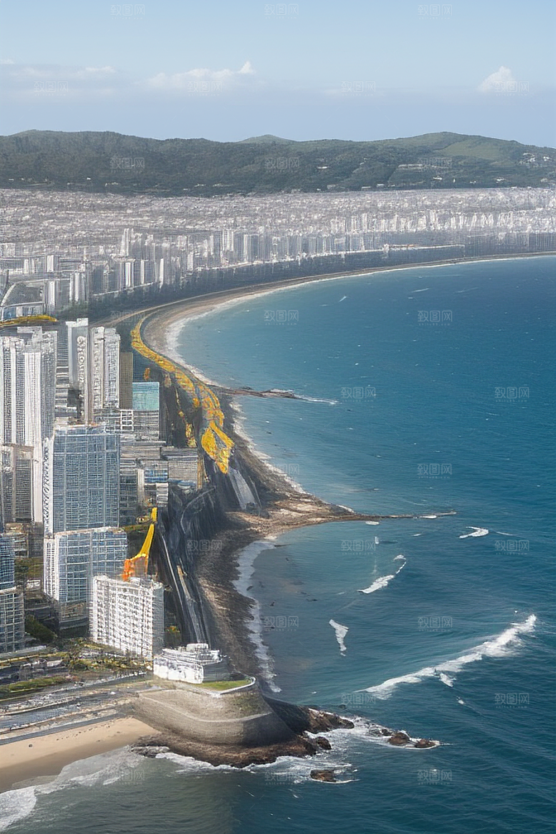 蓝海奇遇汽车船只与建筑的激情场景