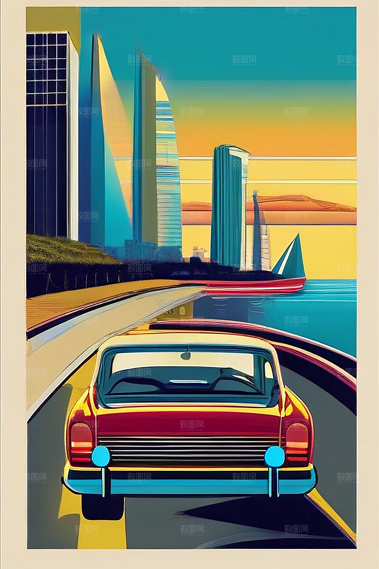 海滨之旅跨越自然与创新的动感画卷