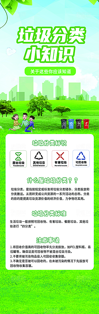 守护地球绿色家园垃圾分类