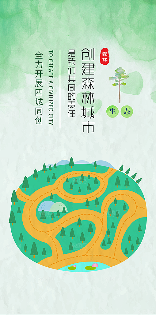 保护环境垃圾分类海报