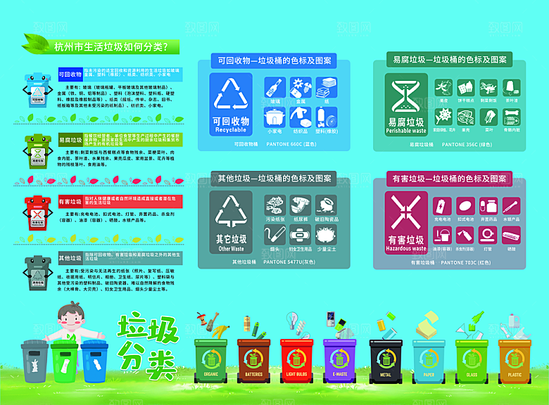 原创社区文明垃圾分类环保