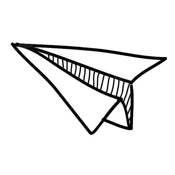 卡通手绘纸飞机图片平面海报设计素材元素