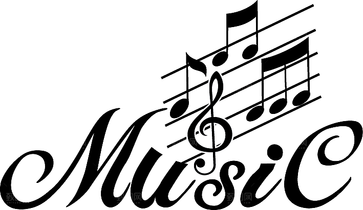 音乐符号手绘常规五线谱音符设计元素素材