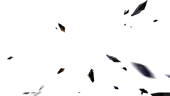 碎石陨石飞溅漂浮效果png设计元素