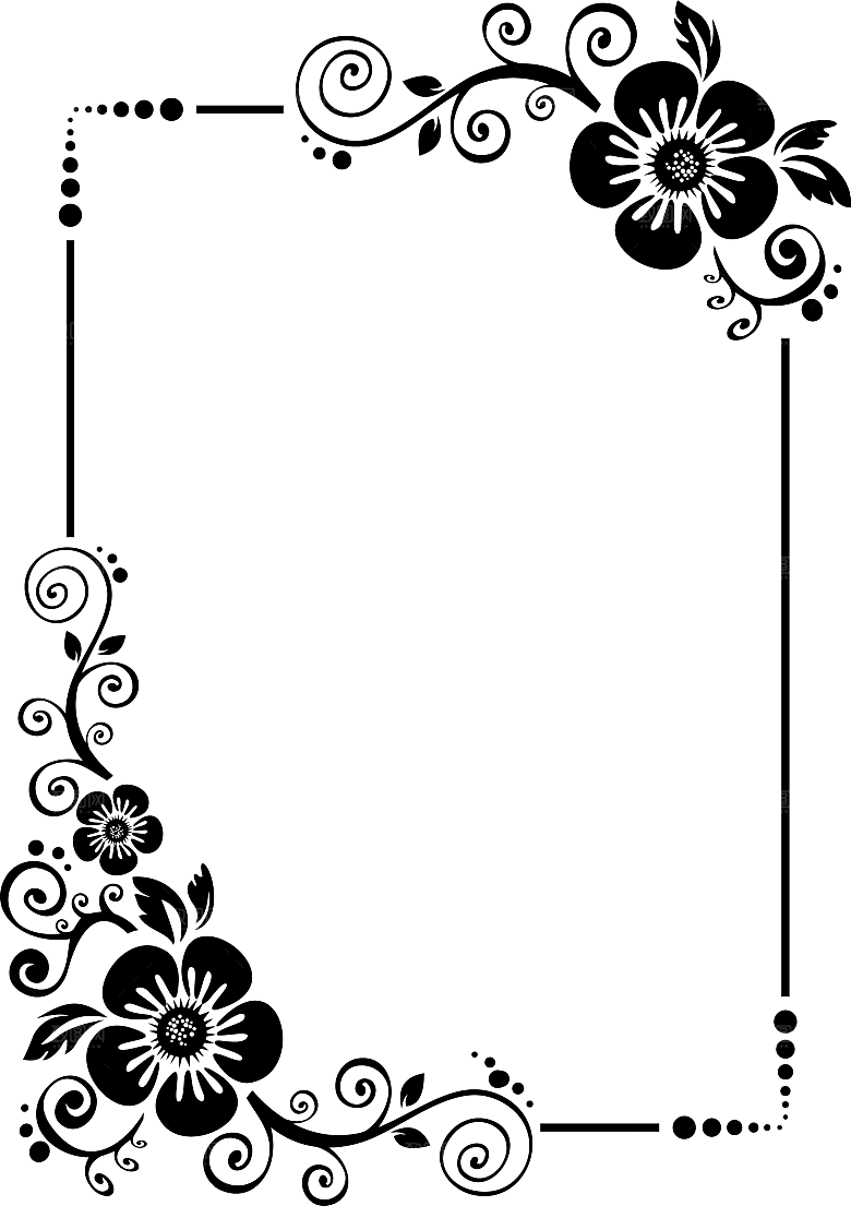 复古欧式金箔花纹边框分割线免抠素材
