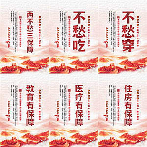 两不愁三保障党建海报系列