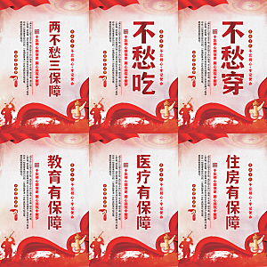 两不愁三保障党建海报系列