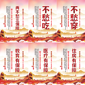 两不愁三保障党建海报