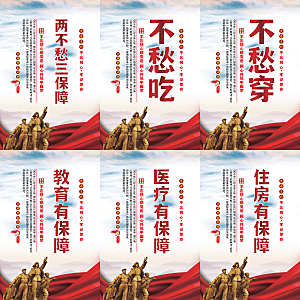两不愁三保障党建海报系列