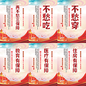 两不愁三保障党建海报系列