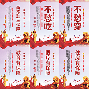 两不愁三保障党建海报系列
