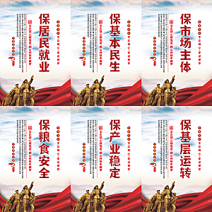 六保标语党建海报系列