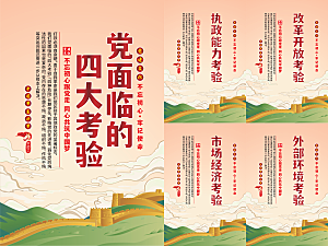 党面临的四大考验海报