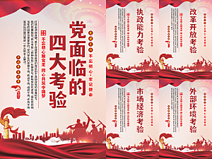 党面临的四大考验海报