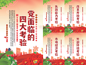 党面临的四大考验海报系列