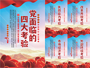 党面临的四大考验海报