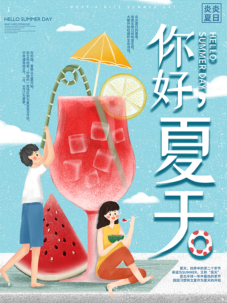 奶茶果汁饮品冰淇淋咖啡宣传海报