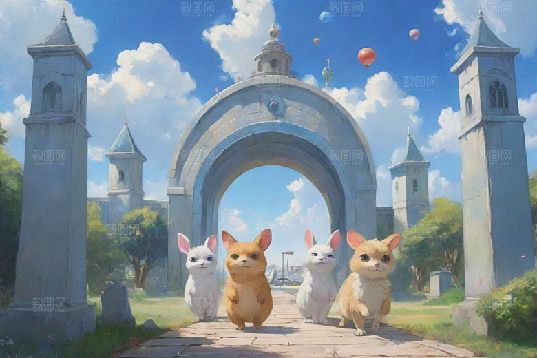 动物校园日记神秘科幻风格的动画世界