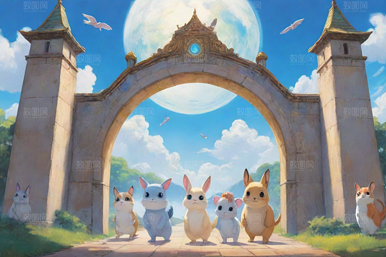 动物校园日记神秘科幻风格的动画世界