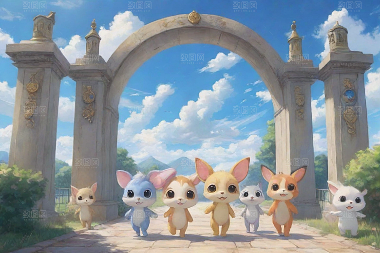 动物校园日记神秘科幻风格的动画世界